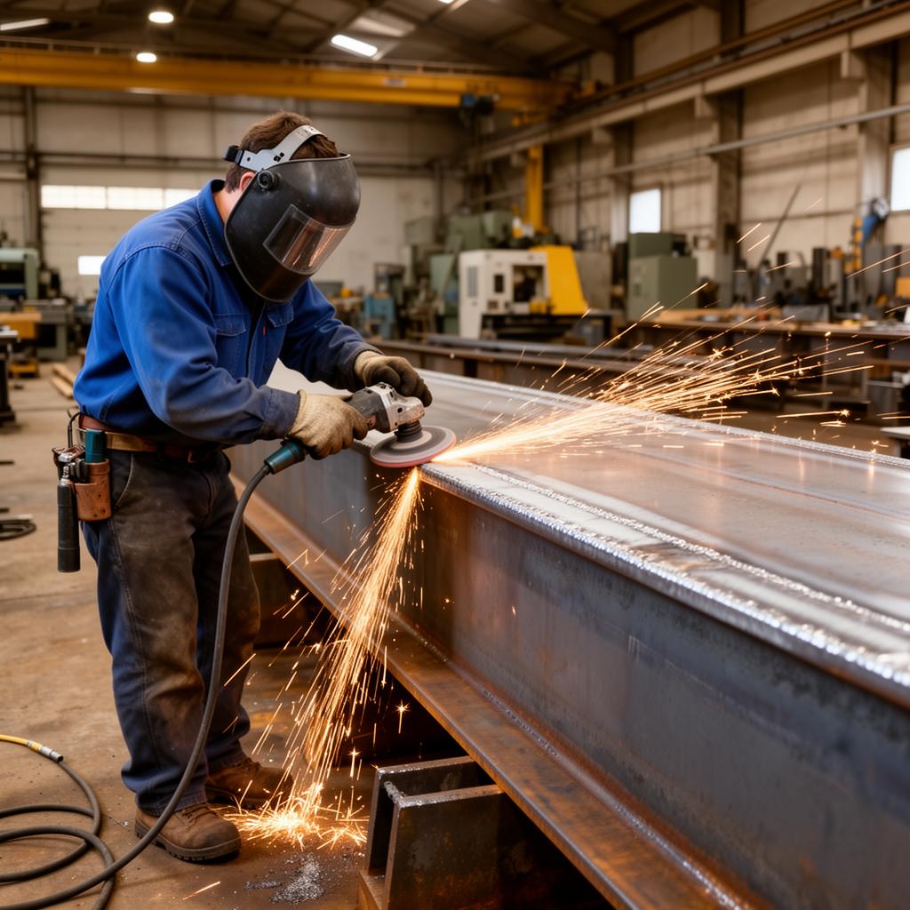 Surface preparation process on steel